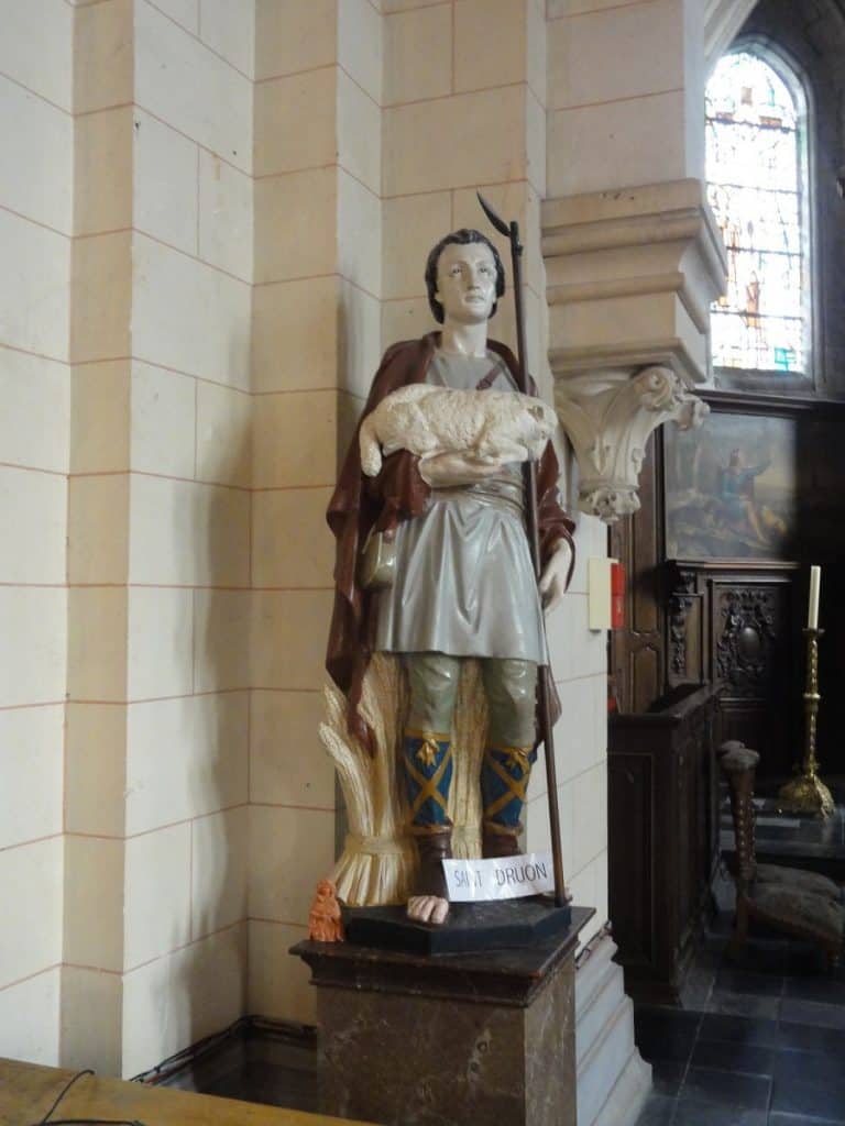 Statue of Saint Drogo of Sebourg France